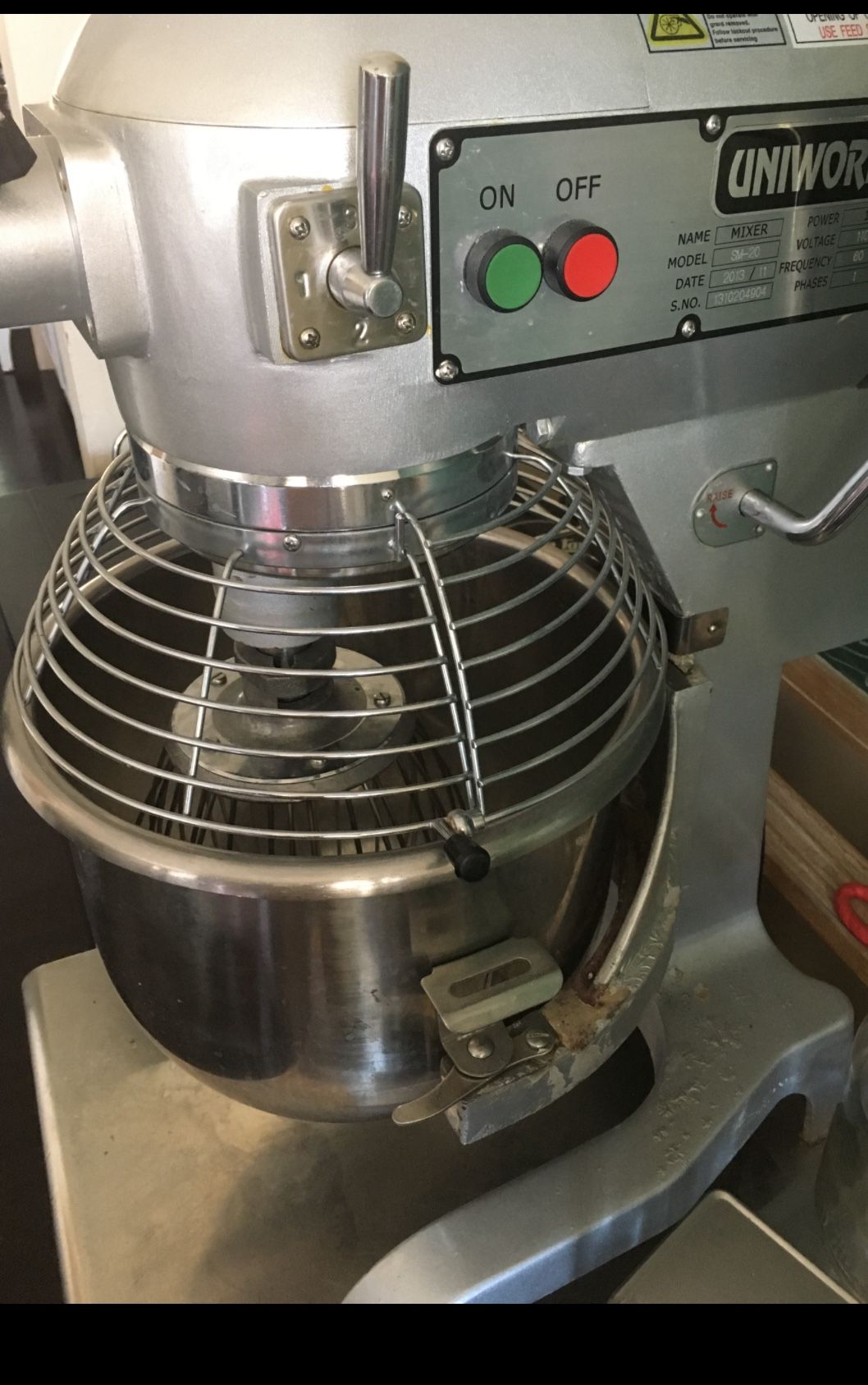 Uniworld 20qt Planetary Mixer