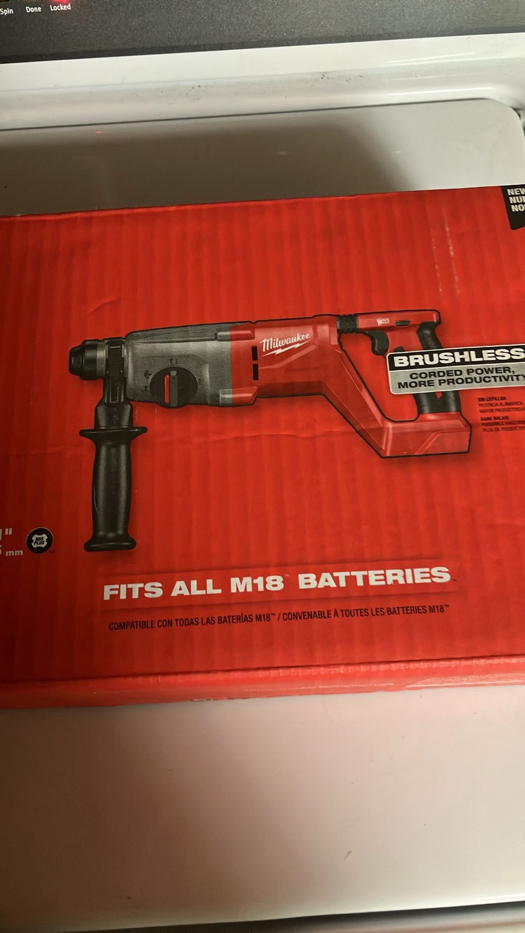 Milwaukee M18 Ads 1” Rotary Hammer