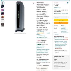 Motorola MG 7700 Cable Modem/Router