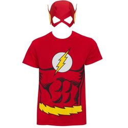 The Flash Mask Costume Tee Shirt Red with Mask