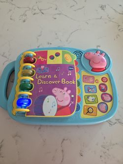 VTECH Peppa Pig LEARN & DISCOVER BOOK SEE DESCRIPTION
