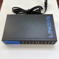 Linksys SE3016: 16-port Gigabit Ethernet unmanaged switch