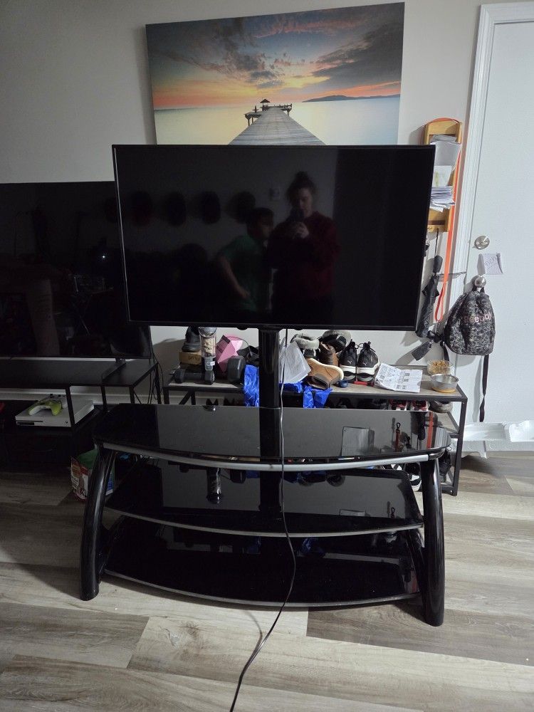 43 Inch TV With Mount Entertainment Center