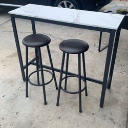 Bar Stool Frame Aluminum Marble 