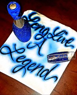 Customized Nipsey hussle brand new prosecco bottle and glass set
