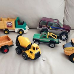 Vintage Trucks 7 Items Nylint, John Deere, Fisher-Price Daily Use Toys