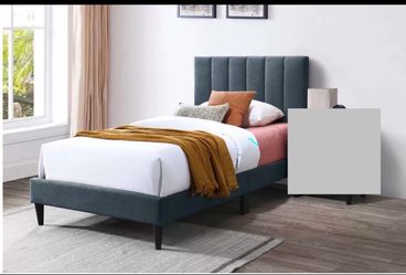 Twin size bed with mattress
