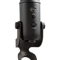 Logitech Creators Blue Yeti USB Microphone for Gaming, Streaming, Podcast, YouTube, Discord, PC, Studio Sound, Plug & Play-Blackout