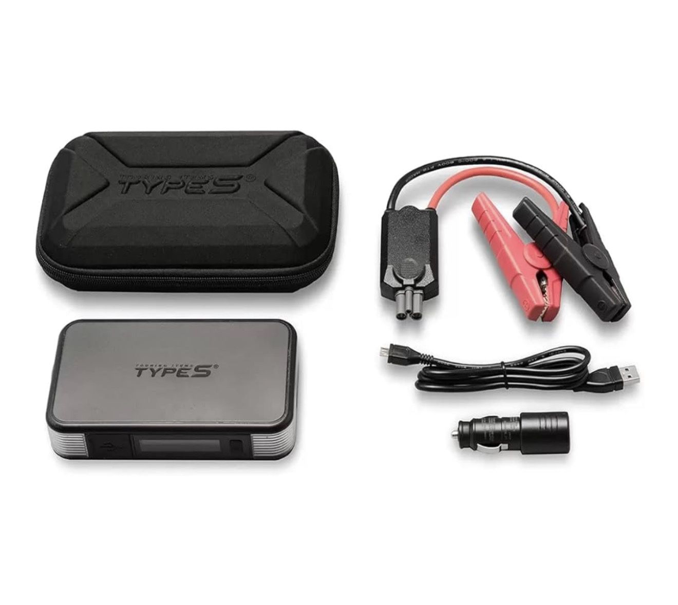 Type S Dynamic Light DL20 1000A Car Battery Jump Starter 12V 6L Gas 3L Diesel LCD Display, Car Jumper Starter Portable Charger, Jump Box, Power Bank,