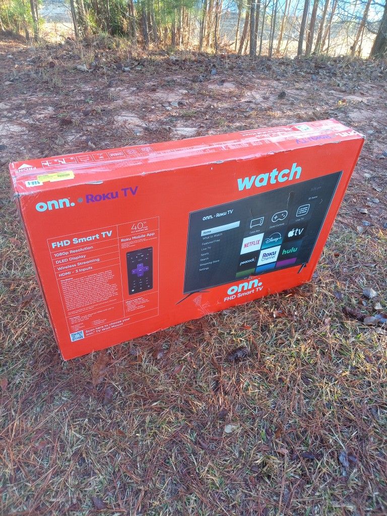 -FIRM PRICE NON-NEGOTIABLE- 40 In. Onn Roku Smart TV W/Remote