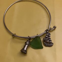 Handmade Charm Bangle Bracelet