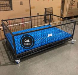Dog whelp cage size 43 with gird and tray new in box 📦