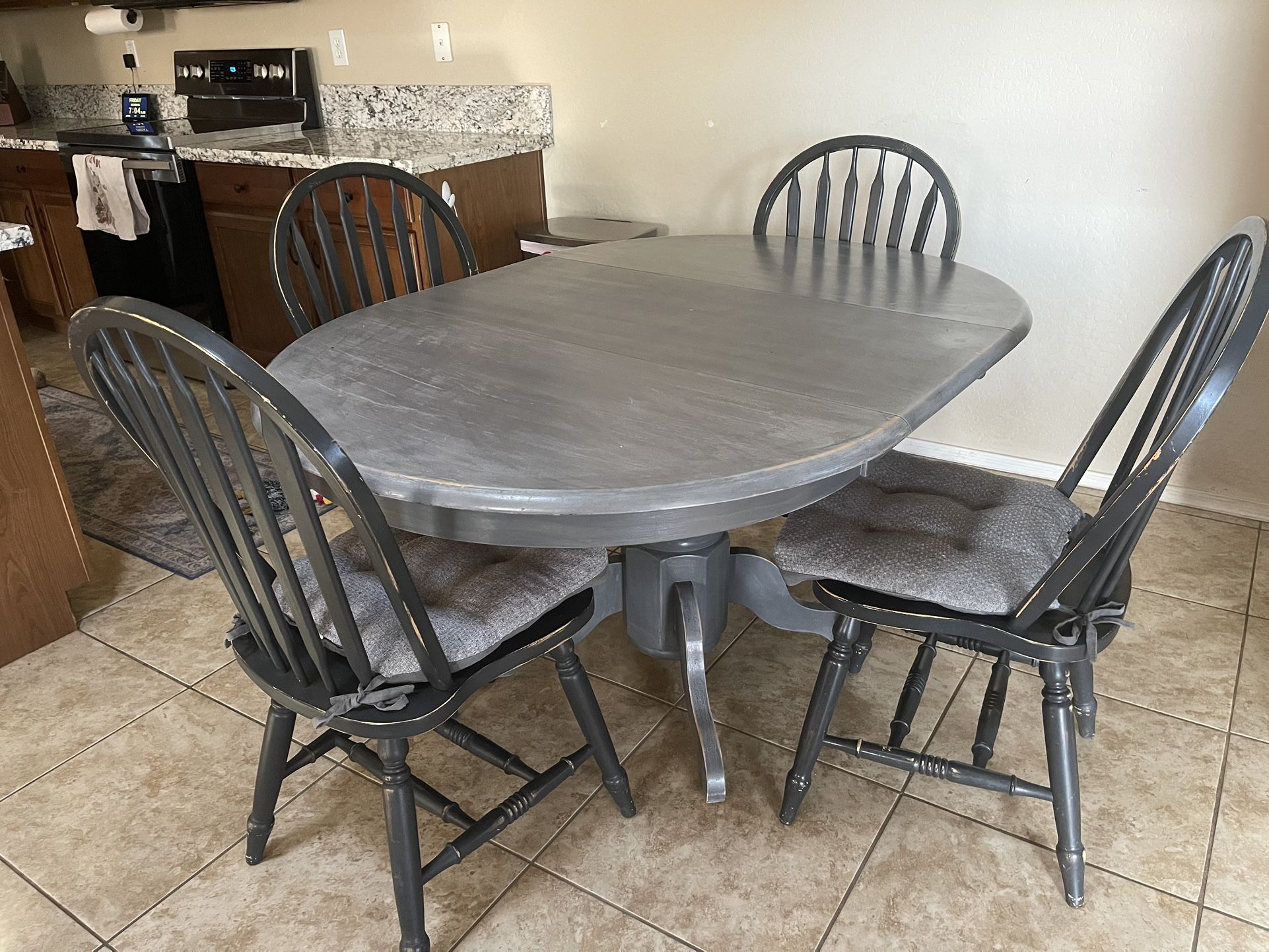 Dining table with four chairs