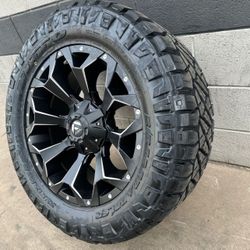 On Sale. Fuel 20x9 8x165.1 Wheels & NITTO 33x12.50-20 Ridge Grappler Tires. (We finance..