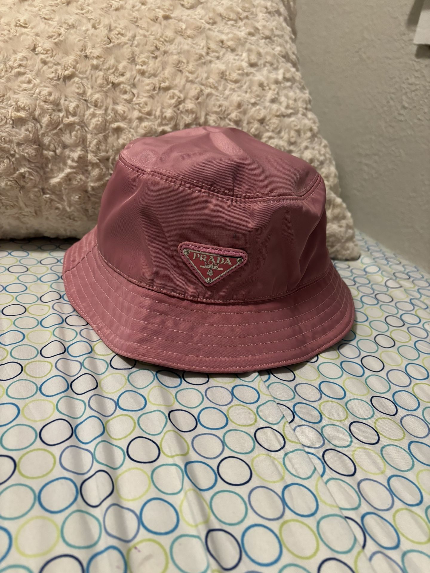 Pink Prada Bucket Hat 