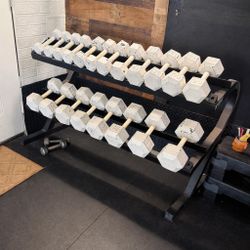 Full Set Dumbbells With Rack