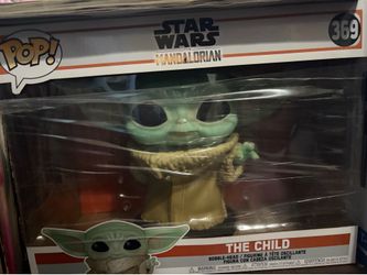 Funko Pop Jumbo Grogu 10- Star Wars Mandalorian Baby Yoda