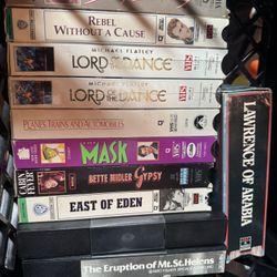 Free VHS Tapes/these Are Gone-awaiting To Be Picked Up
