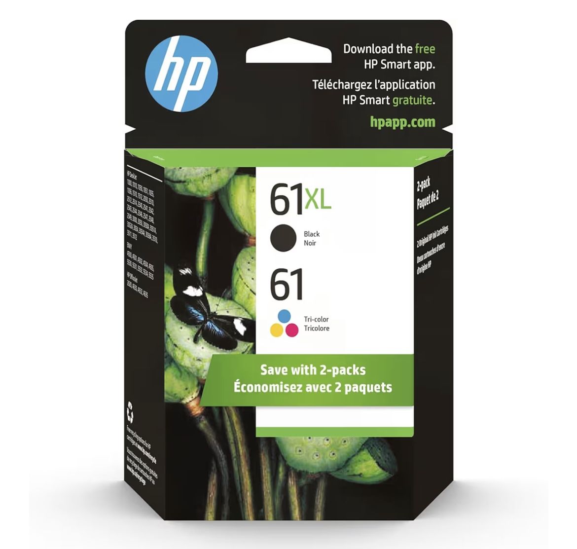 HP 61XL / 61 Ink Cartridges – Original – Black + Tricolor Pack