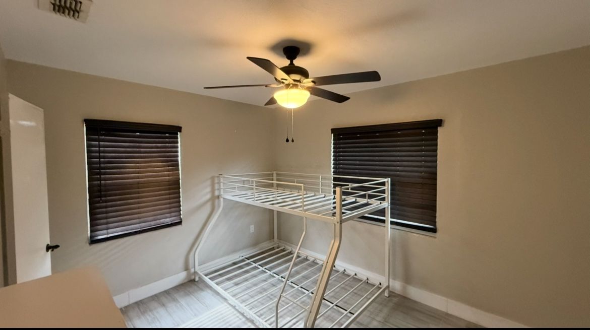 White Twin And Full Metal Bunk Bed