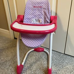 American Girl Bitty Baby high chair