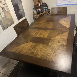 Table and 4 chairs