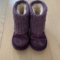 Purple Suede/sweater Uggs 