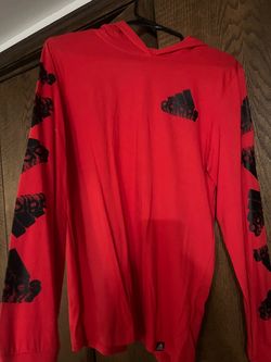 NWT boys youth large 14/16 adidas long sleeve hooded shirt