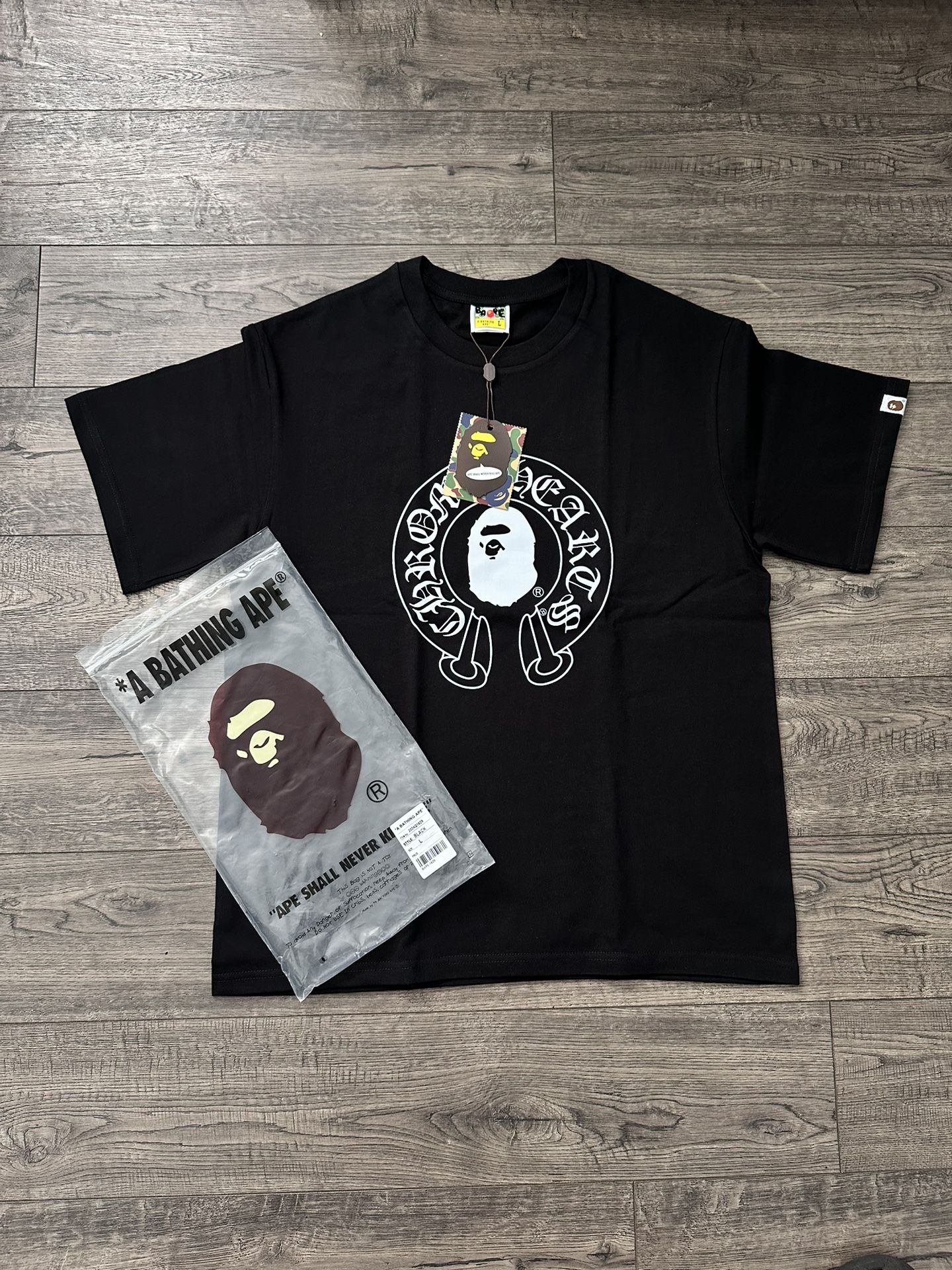 BAPE x Chrome Hearts Baby Milo tee ‘Black’