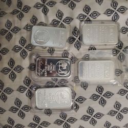 Assorted 1oz Silver Bars