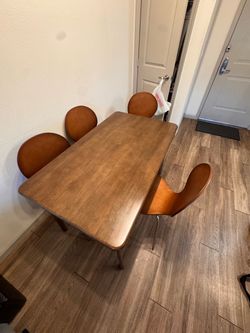 4 piece hardwood table