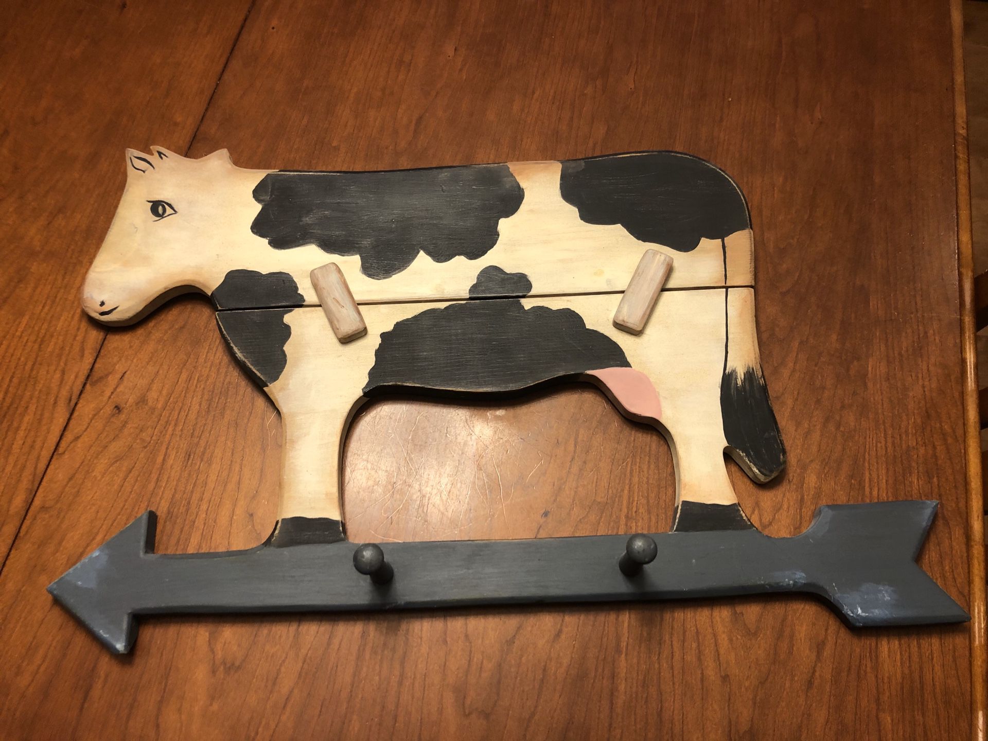 Shabby Chic cow sign