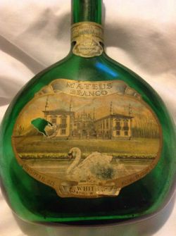 Vintage mateus branco white wine bottle