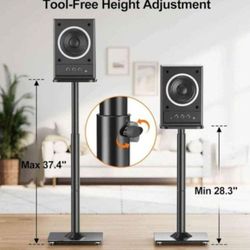Universal speaker stands Height Adjustable 28"37.4"