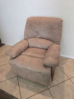Tan Microfiber Recliner Chair