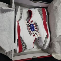 Jordan 3s Cardinals Size 13 