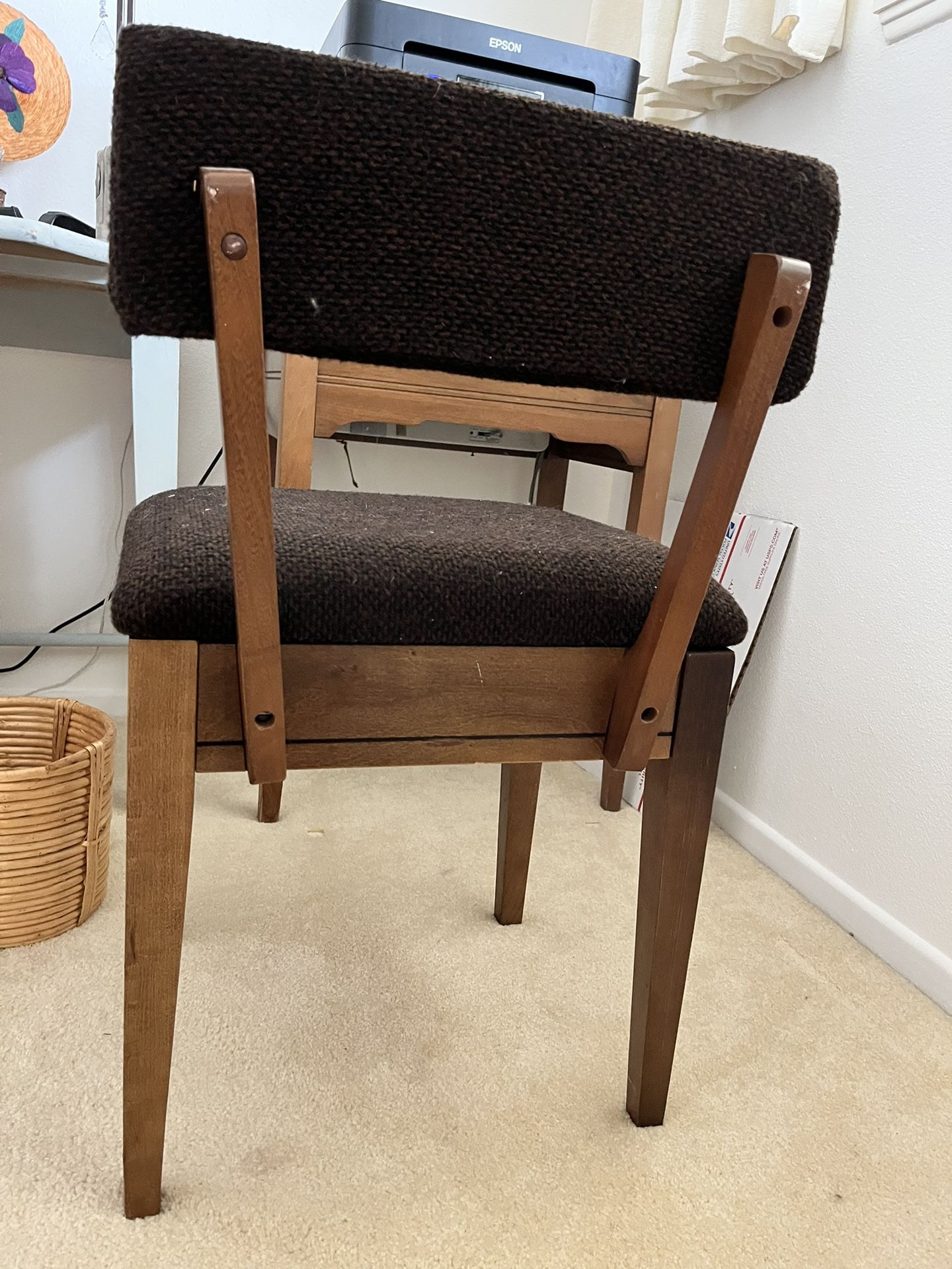 Mid century sewing chair sale