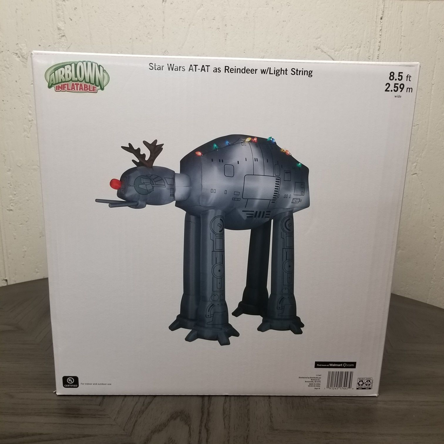 Gemmy Starwars 8.5 ft AT-AT Reindeer Christmas Inflatable Airblown Decoration