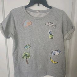 used juicy thin sweater with patches size M