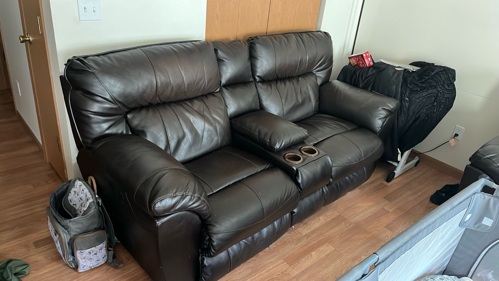 Brown Leather Couches