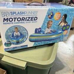 Baby Splash Runner Motorized Remote Control Baby Boat – Brand New