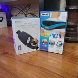 Deep Kneading/Heated Massage Wrap & Heating Pad