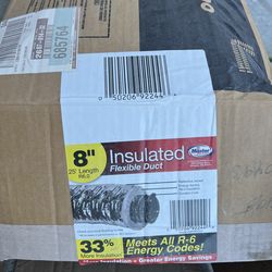 8” insulated flexible duct 7ft