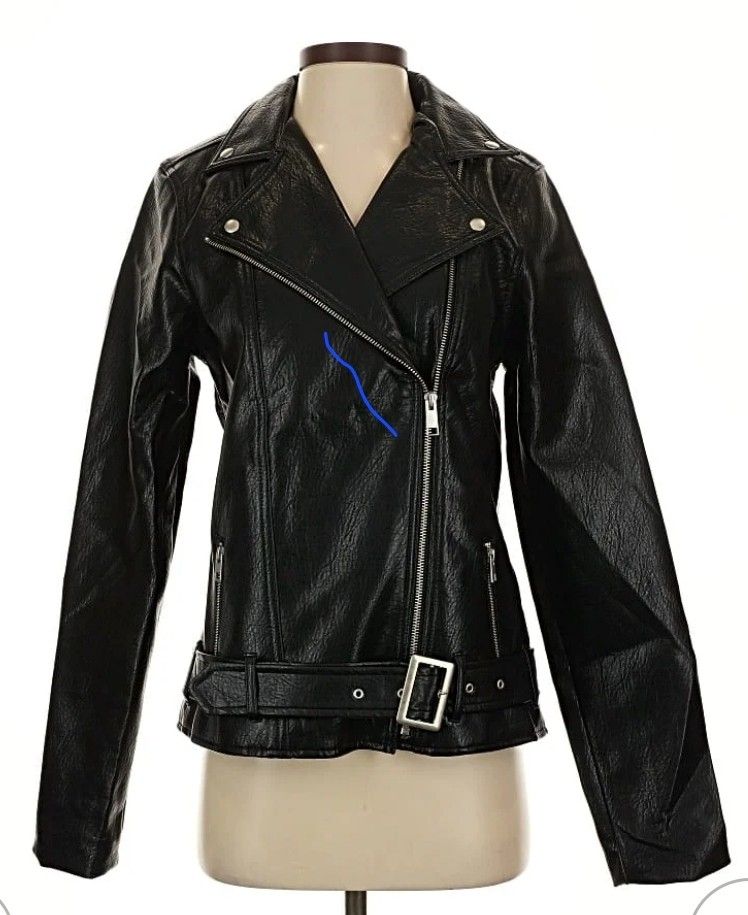 NEW Women's Belted Motorcycle Jacket Old Navy XXL