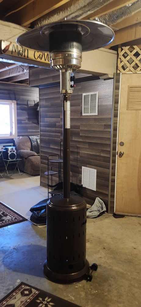 Patio Heater With Cover Used One Time