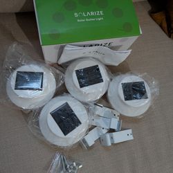 NIB Solarize Outdoor Solar Gutter Lights (4-Pack)