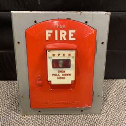 Vintage Fire Alarm Master Pull Station