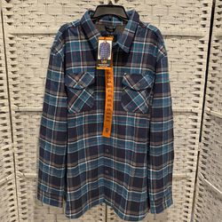 Lee Flannel Shirt Jacket Bonded With Thermal Lining