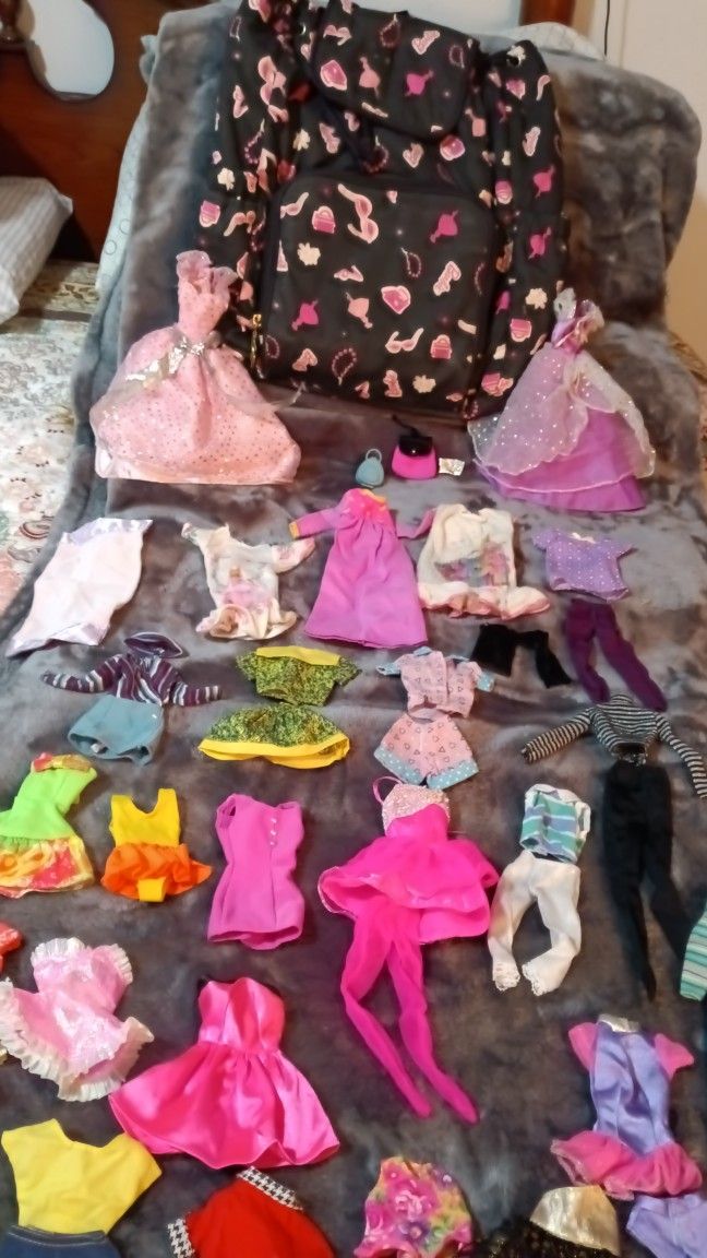 Barbie Clothes And Backpack