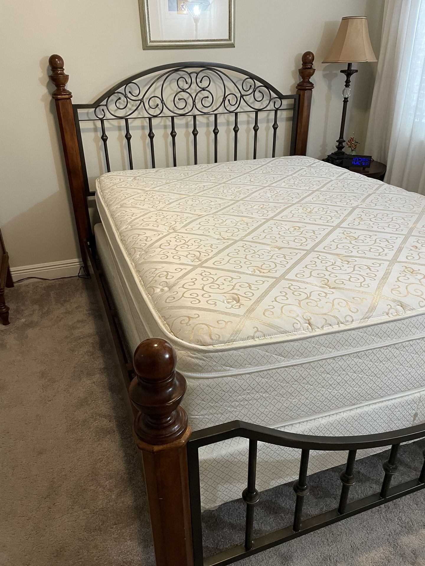 Queen Bed And Mattress Set